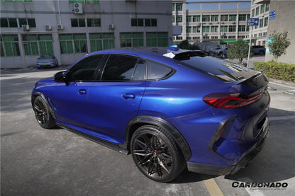 2020-2025 BMW X6M F96   G06 X6  AD Style Dry Carbon Fiber Side Skirts