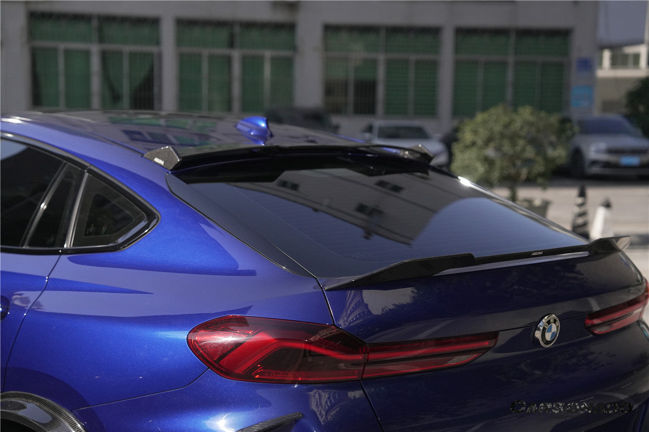 2020-2025 BMW F96 X6M   G06 X6 AD Style Dry Carbon Fiber Roof spoiler