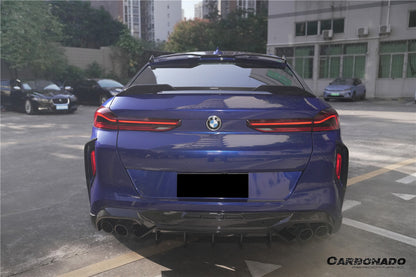 2020-2025 BMW F96 X6M   G06 X6 AD Style Dry Carbon Fiber Roof spoiler
