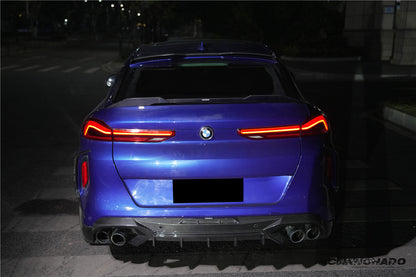 2020-2025 BMW X6M F96 AD Style Dry Carbon Fiber Rear Diffuser Lip - Carbonado
