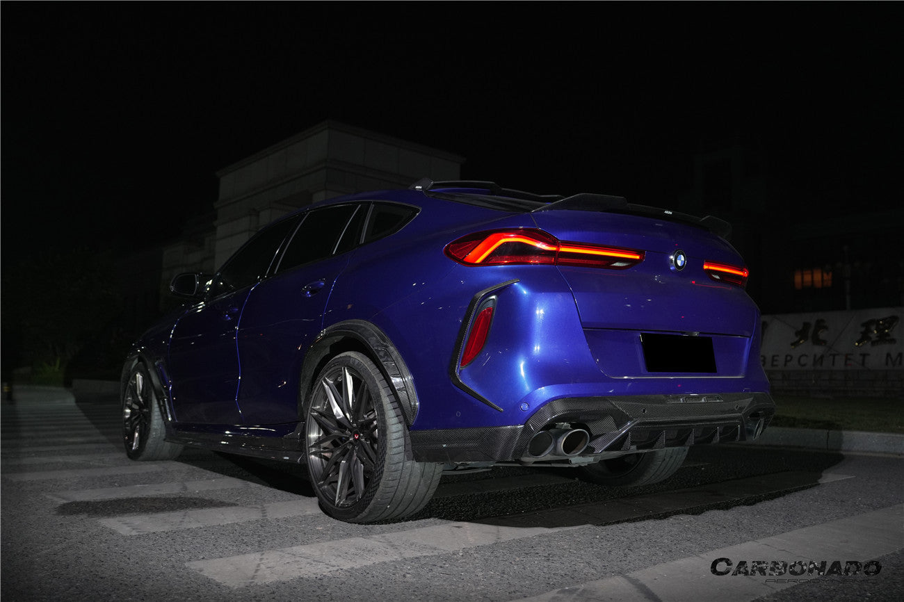 2020-2025 BMW X6M F96 AD Style Dry Carbon Fiber Rear Diffuser Lip