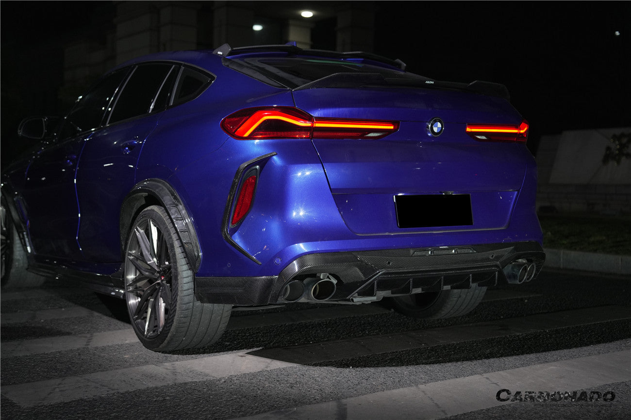2020-2025 BMW X6M F96 AD Style Dry Carbon Fiber Rear Diffuser Lip