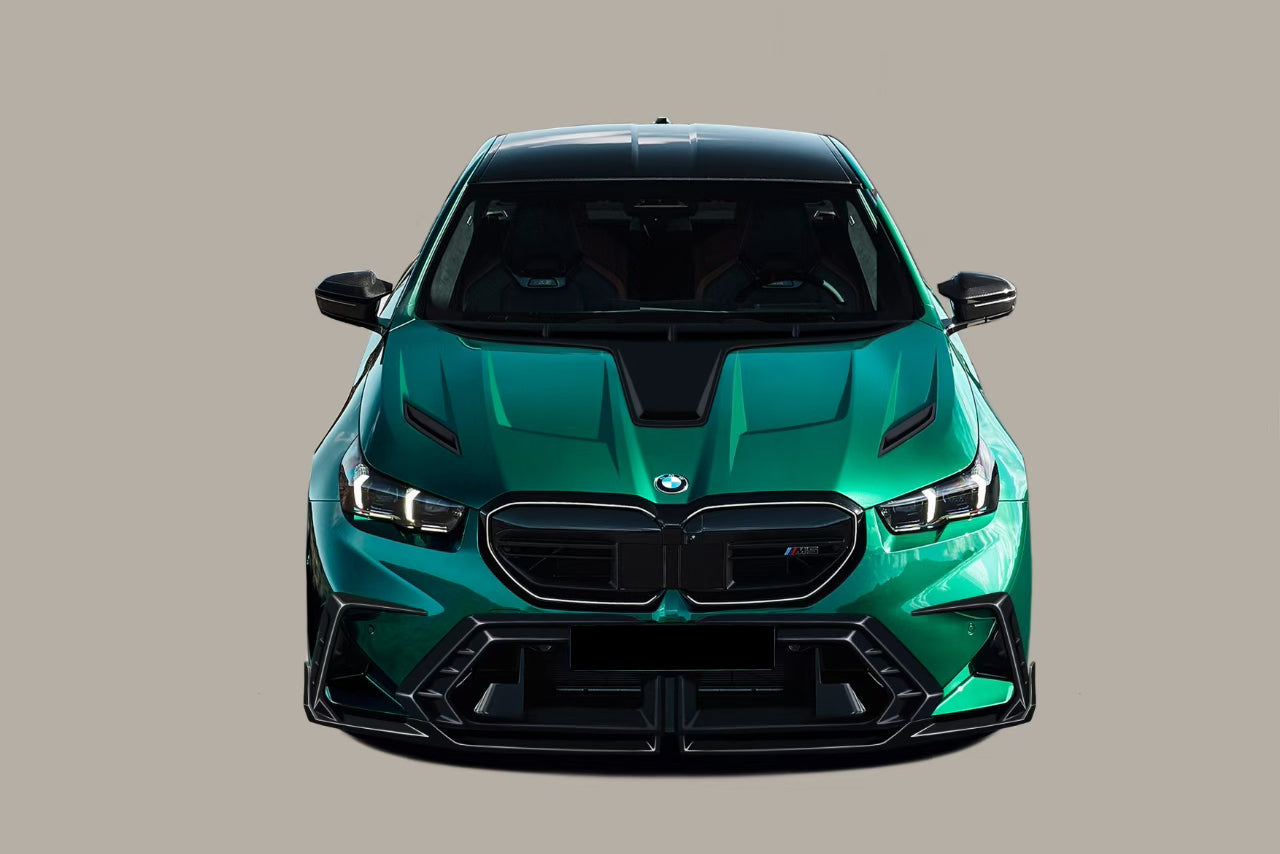 2024-UP BMW G90 And G99 M5 AD Style Autoclave Carbon Fiber Front Bumper Canards