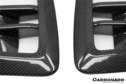 2024-2025 BMW X6M F96 AD Style Dry Carbon Fiber Front Bumper Air Inlet Vent Trims