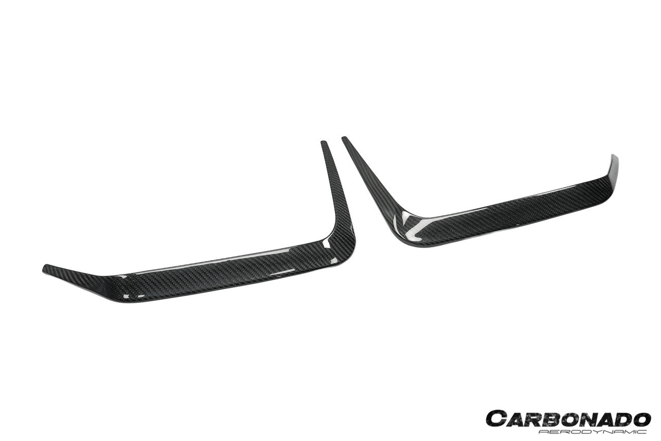 2020-2025 BMW X6M F96 G06 X6 AD Style Dry Carbon Fiber Rear Bumper Vent Trims