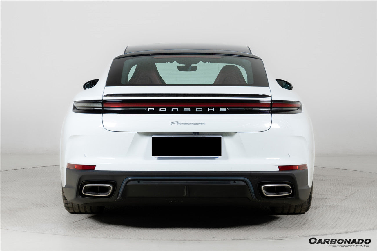 2024-2025 Porsche Panamera 976 KDA Style Dry Carbon Fiber Trunk Spoiler (Can not fit Original Segmented wing) - Carbonado