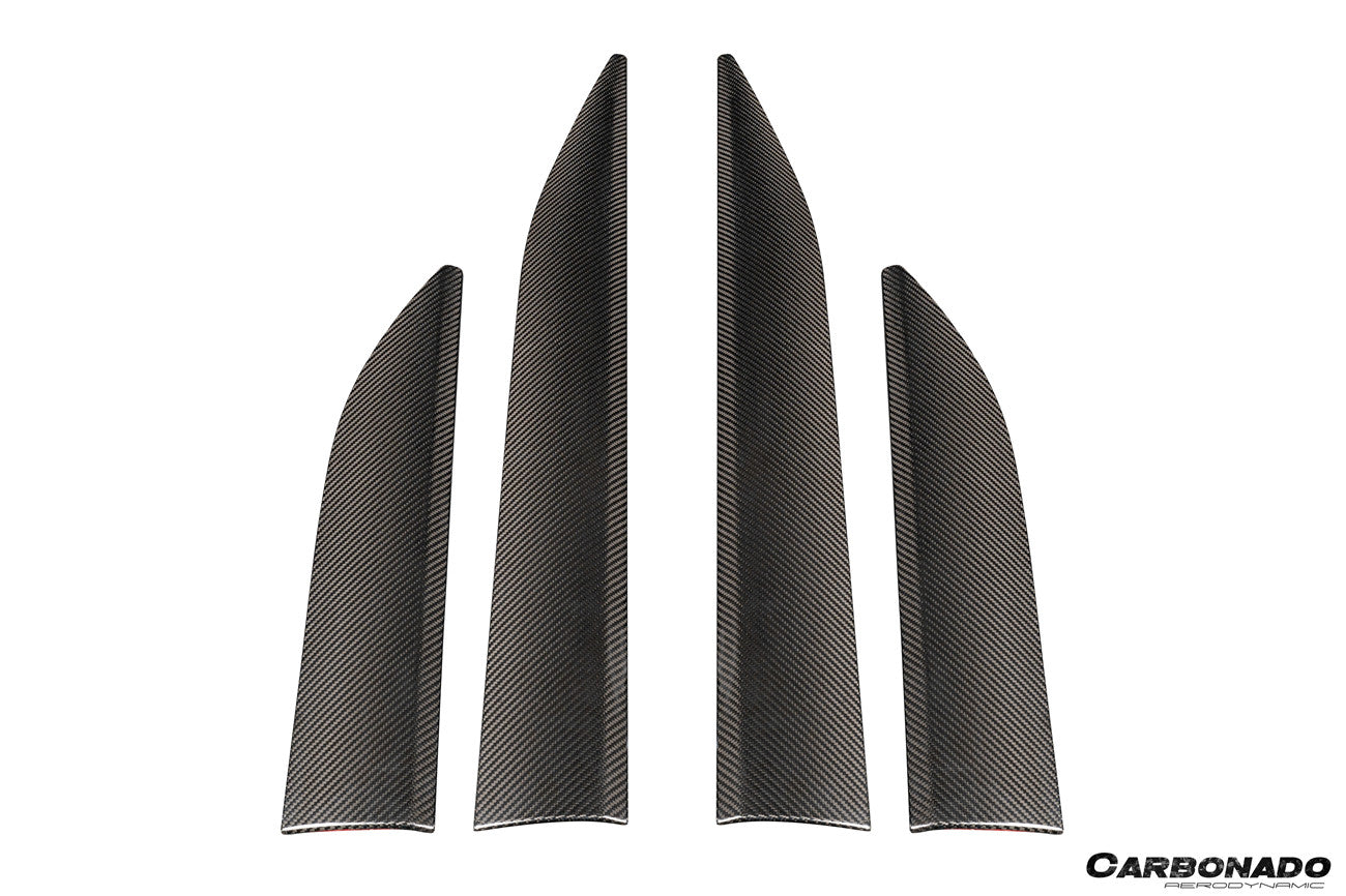 2024-2026 Porsche Macan Electric 95C OE Style Autoclave Carbon Fiber Door Trims | Fits EV 4, 4S, Turbo, GTS