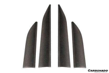 2024-2026 Porsche Macan Electric 95C OE Style Autoclave Carbon Fiber Door Trims | Fits EV 4, 4S, Turbo, GTS