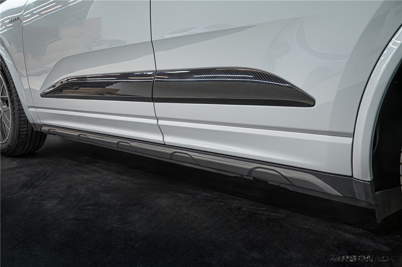 2024-2026 Porsche Macan Electric 95C OE Style Autoclave Carbon Fiber Door Trims | Fits EV 4, 4S, Turbo, GTS