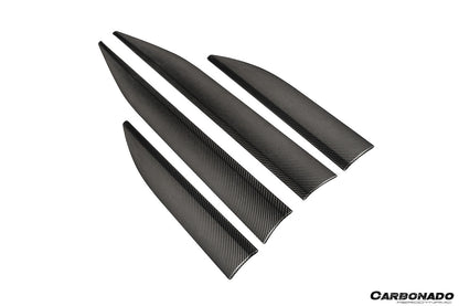 2024-2026 Porsche Macan Electric 95C OE Style Autoclave Carbon Fiber Door Trims | Fits EV 4, 4S, Turbo, GTS