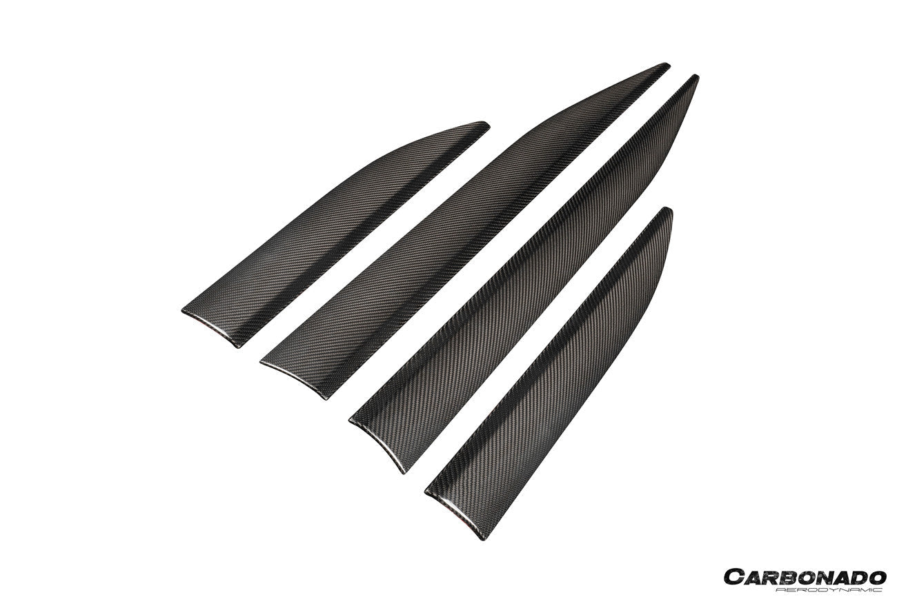 2024-2026 Porsche Macan Electric 95C OE Style Autoclave Carbon Fiber Door Trims | Fits EV 4, 4S, Turbo, GTS