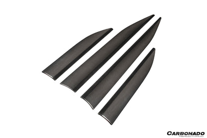 2024-2026 Porsche Macan Electric 95C OE Style Autoclave Carbon Fiber Door Trims | Fits EV 4, 4S, Turbo, GTS