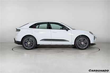 2024-2026 Porsche Macan Electric 95C OE Style Autoclave Carbon Fiber Door Trims | Fits EV 4, 4S, Turbo, GTS