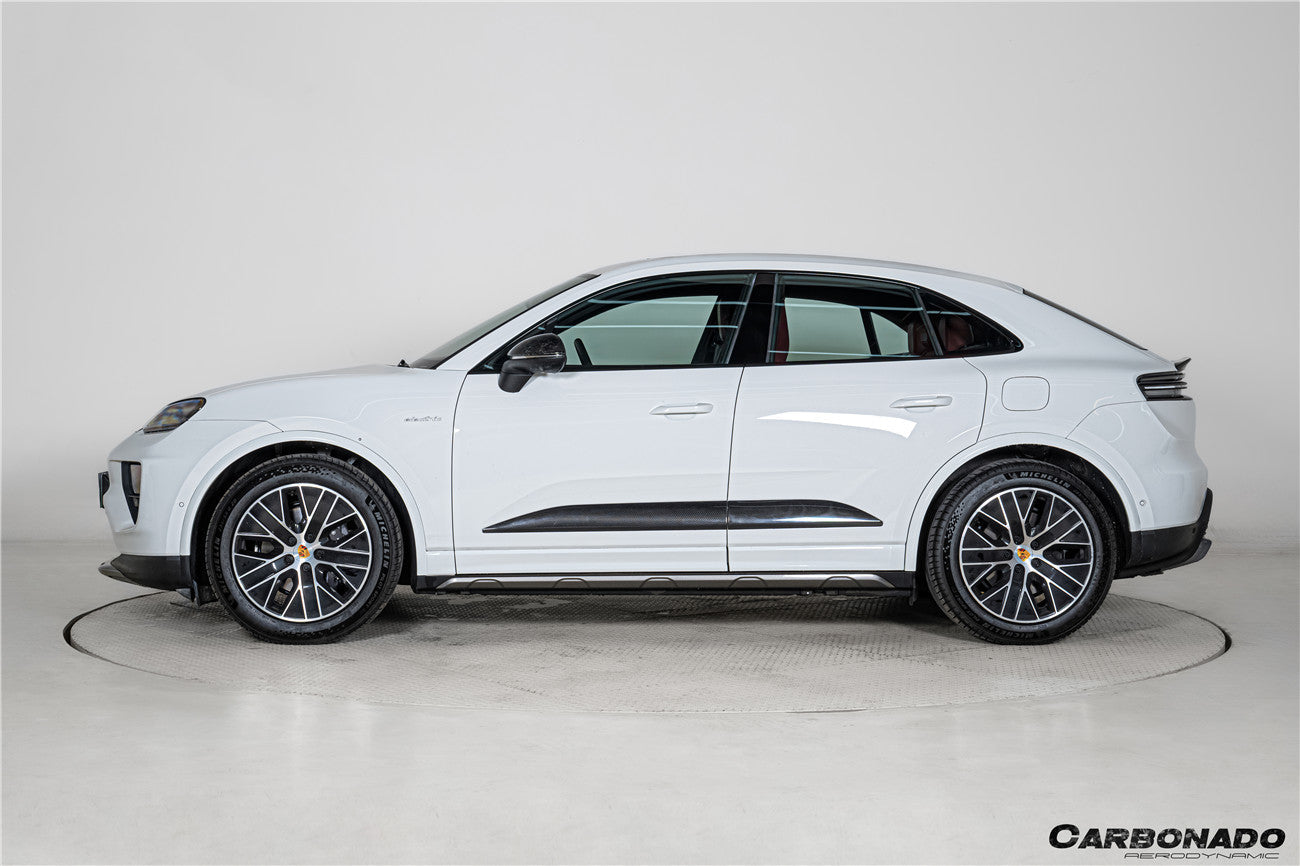 2024-2026 Porsche Macan Electric 95C OE Style Autoclave Carbon Fiber Door Trims | Fits EV 4, 4S, Turbo, GTS