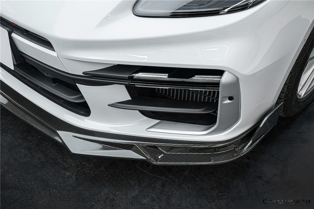 2024-2026 Porsche Panamera 976 KDA Style Autoclave Carbon Fiber Front Lip | Turbo, Turbo s, GTS, Turbo E-Hybrid, Turbo s E-Hybrid