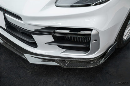 2024-2026 Porsche Panamera 976 KDA Style Autoclave Carbon Fiber Front Lip | Turbo, Turbo s, GTS, Turbo E-Hybrid, Turbo s E-Hybrid