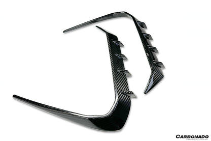 2024-UP BMW X6 G06 AD Style Autoclave Carbon Fiber Front Bumper Air Inlet Vent Trims