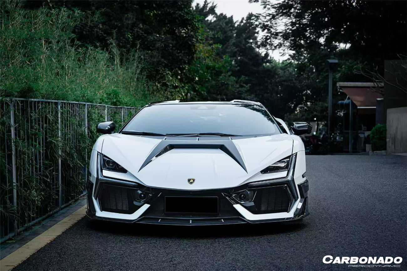 2024-UP Lamborghini Revuelto OE Style Autoclave Carbon Fiber Front Bumper Vant Canards