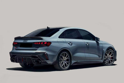 2025-UP Audi RS3 S3 A3 8Y.5 Sedan AD Style Autoclave Carbon Fiber Trunk Spoiler