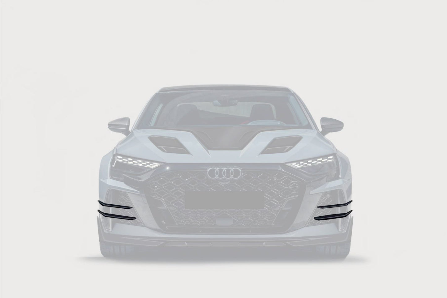 2025-UP Audi RS3 8Y.5 Sedan And Sportback AD Style Autoclave Carbon Fiber Front Canards