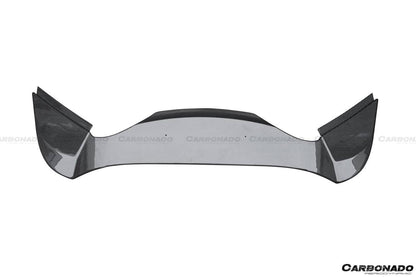 2015-2019 Ferrari 488 Spyder 1x1 Weave Dry Carbon Fiber Engine Hood With Glass - Carbonado Aero