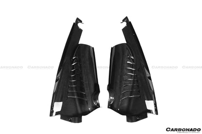2015-2023 Ferrari 488 GTB/Pista/F8 Dry Carbon Fiber Engine Bay Panels With Heat Protection - Carbonado Aero