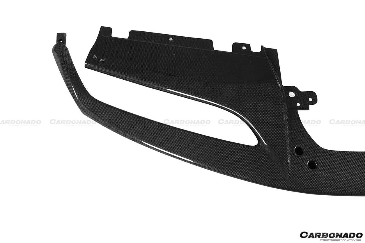 2015-2020 Ferrari 488 GTB Spyder OE Style Carbon Fiber Front Lip - Carbonado Aero