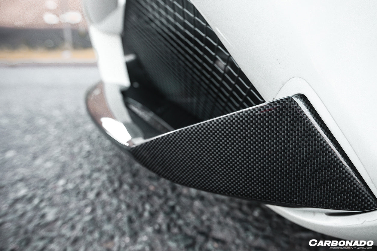 2015-2020 Ferrari 488 GTB Spyder OE Style Carbon Fiber Front Lip - Carbonado Aero