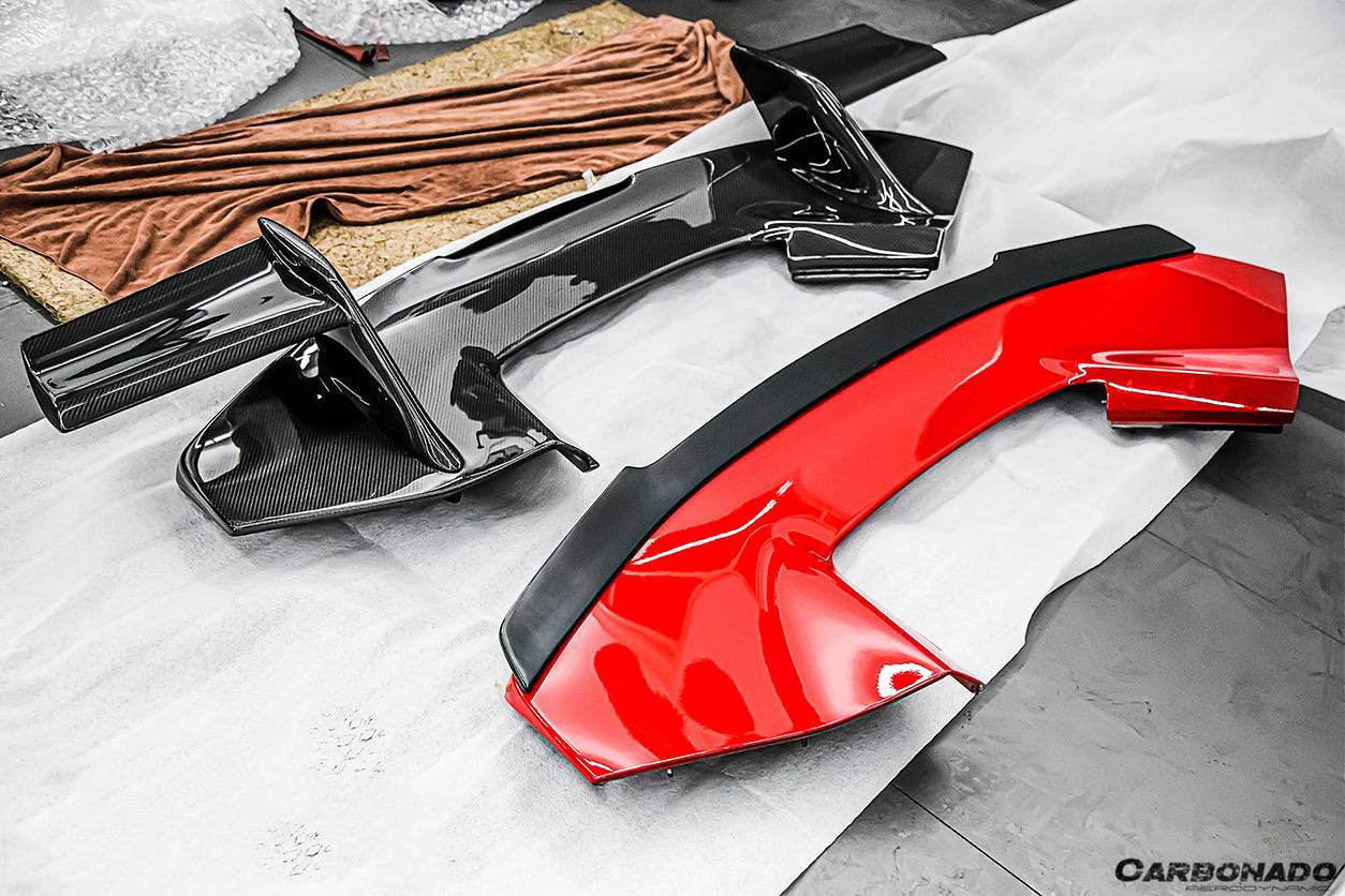 2015-2019 Ferrari 488 GTB MSY Style Trunk Wing Spoiler - Carbonado Aero