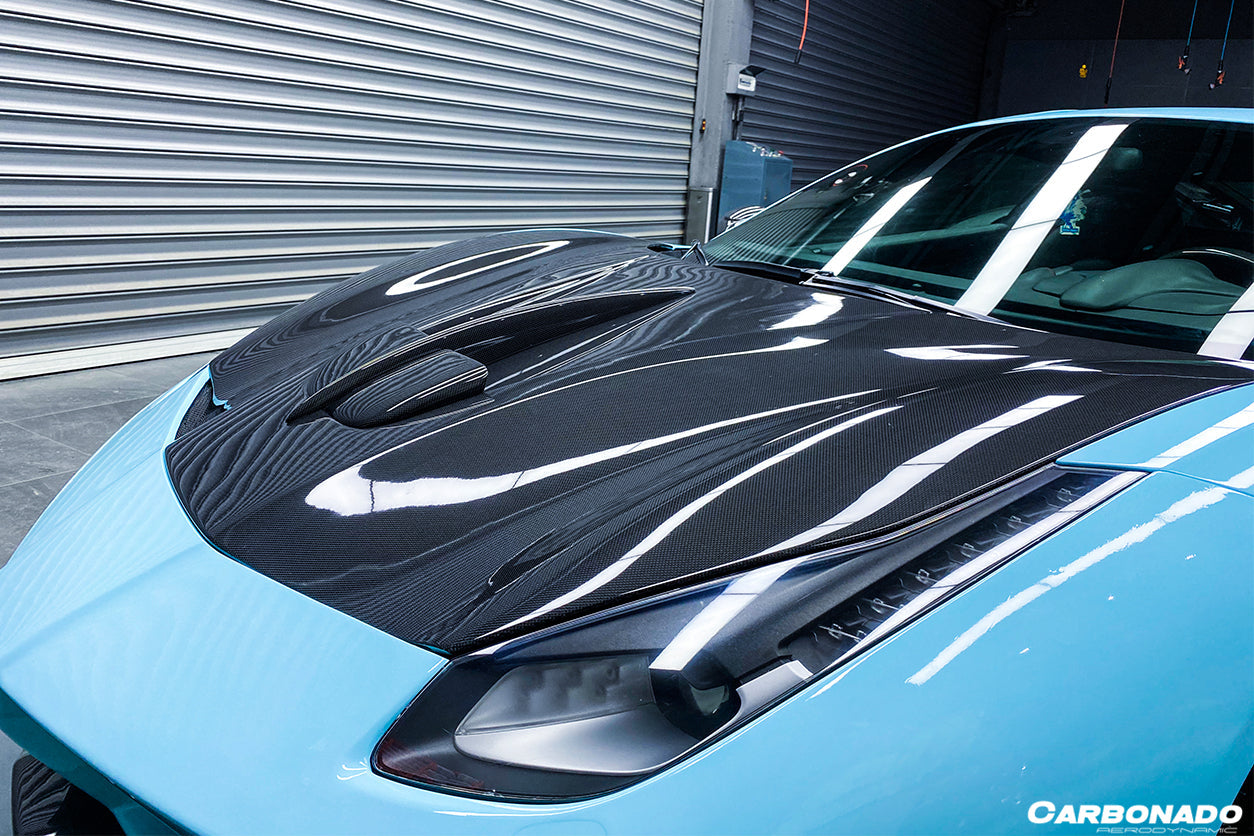 2015-2019 Ferrari 488 GTB Spider MA Style Carbon Fiber Hood