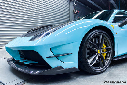 2015-2020 Ferrari 488 GTB & Spider MA Style Partial Carbon Fiber Front Bumper