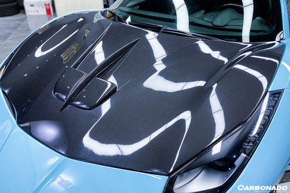 2015-2019 Ferrari 488 GTB/Spyder MA Style Carbon Fiber Hood - Carbonado Aero