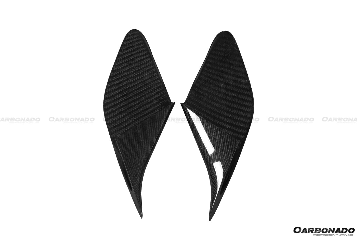 2015-2020 Ferrari 488 GTB & Spider MSY Style Carbon Fiber Side Air Intake Fins