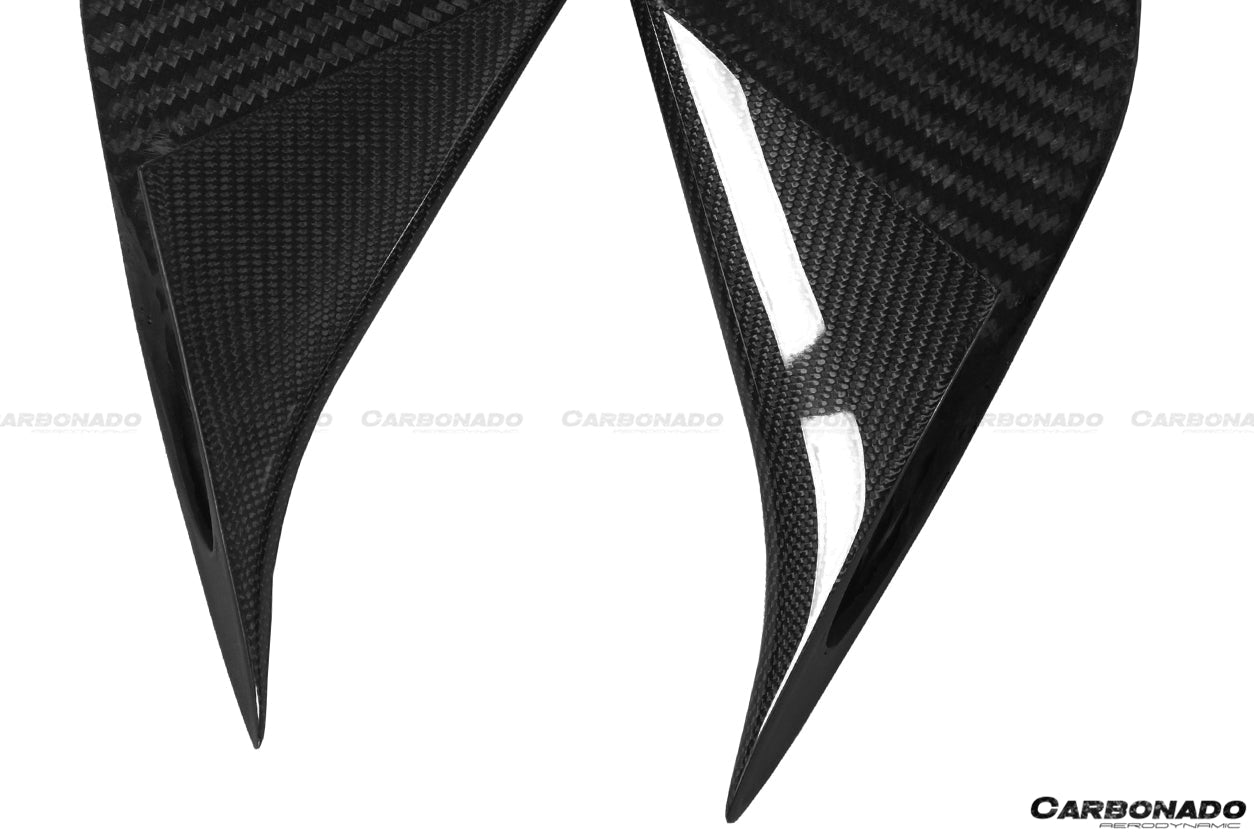 2015-2020 Ferrari 488 GTB & Spider MSY Style Carbon Fiber Side Air Intake Fins