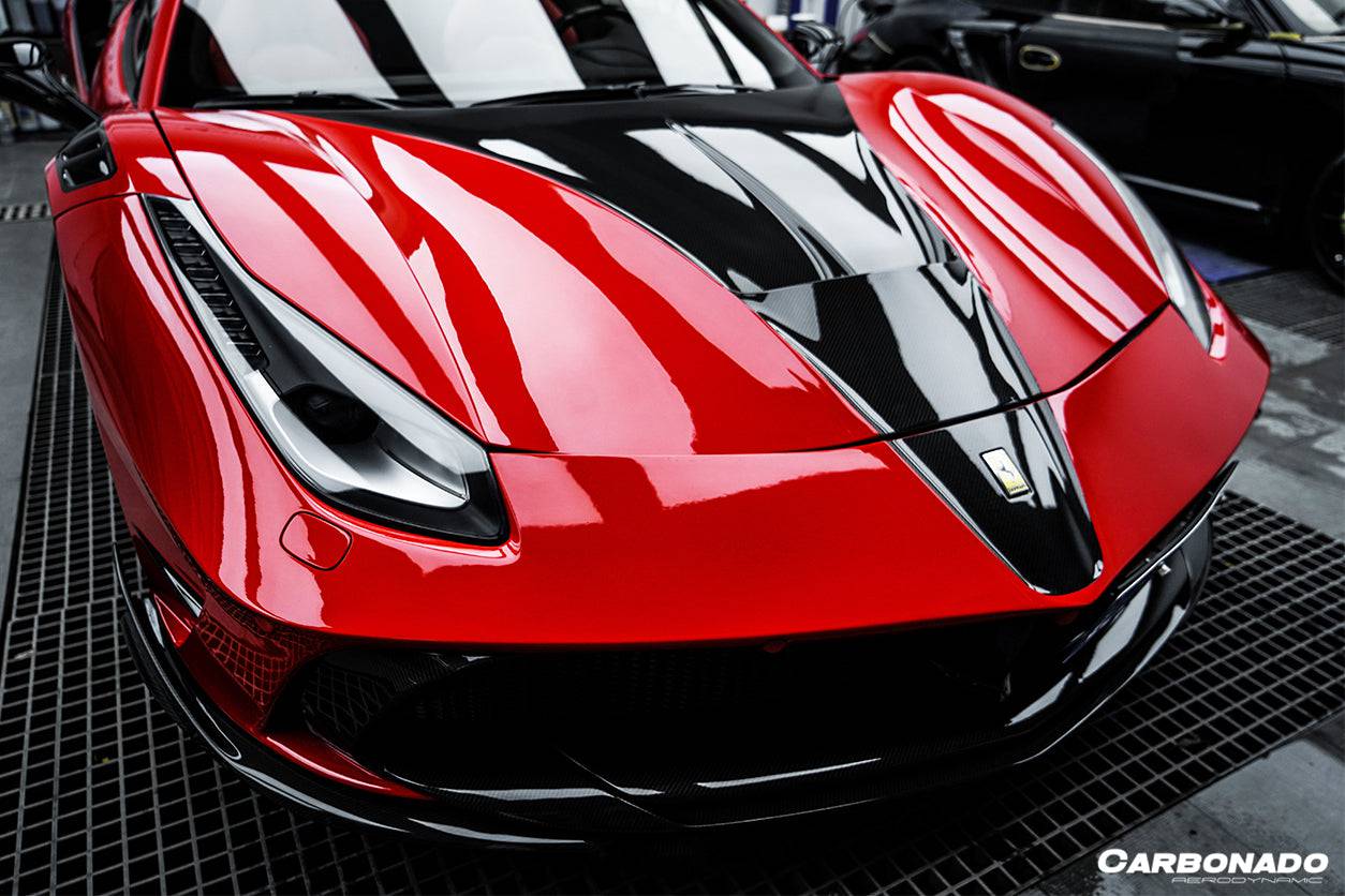 2015-2019 Ferrari 488 GTB/Spyder MSY Style Part Carbon Fiber Front Bumper - Carbonado Aero