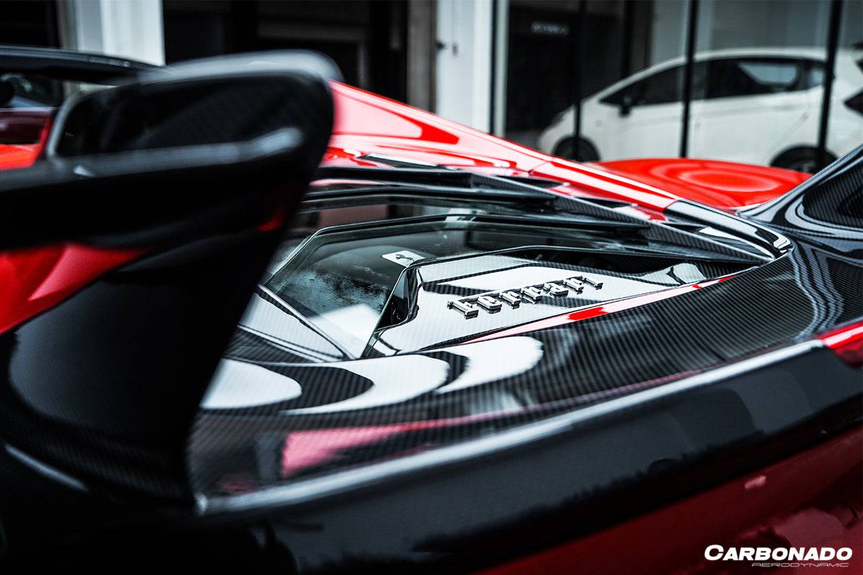 2015-2019 Ferrari 488 Spider MSY Style Trunk Spoiler - Carbonado