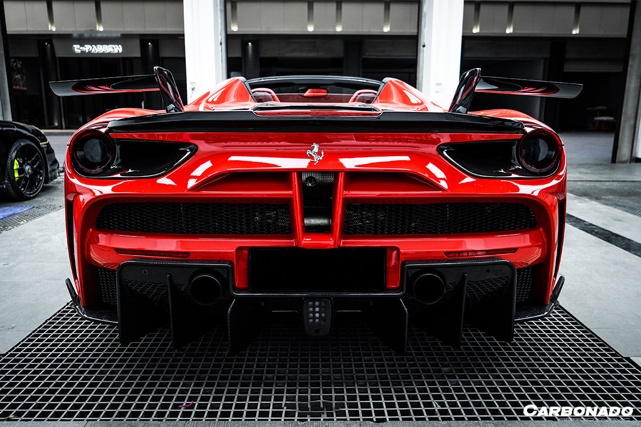 2015-2020 Ferrari 488 GTB & Spider MSY Style Rear Bumper