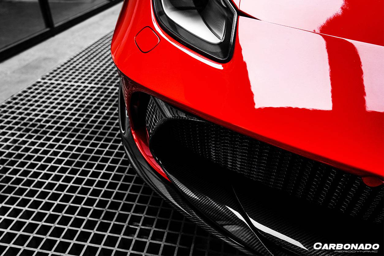 2015-2019 Ferrari 488 GTB/Spyder MSY Style Part Carbon Fiber Front Bumper - Carbonado Aero