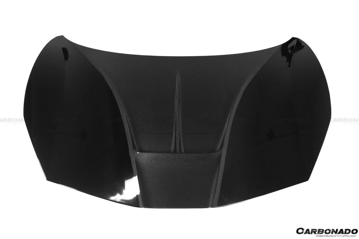 2015-2019 Ferrari 488 GTB & Spider MSY Style Carbon Fiber Hood - Carbonado