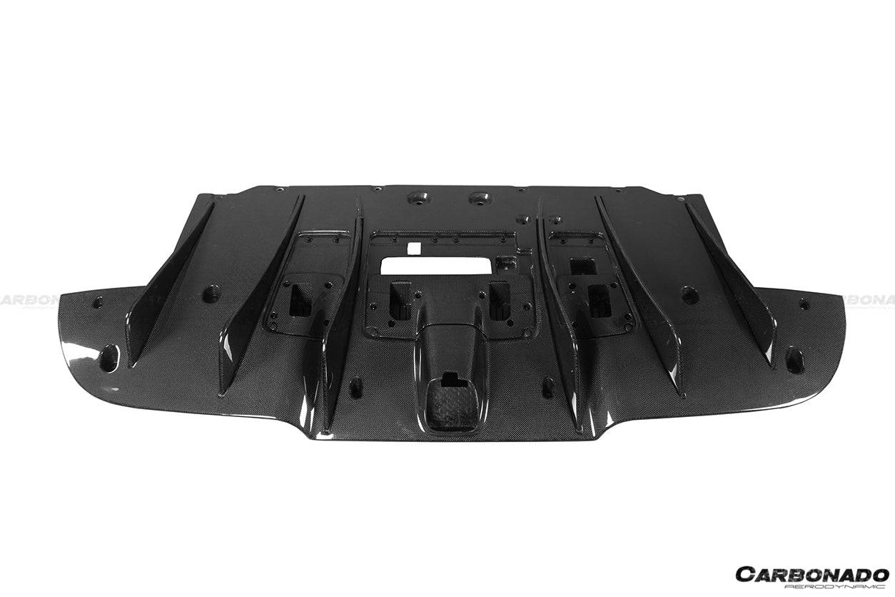 2015-2020 Ferrari 488 GTB Spider OE Style Carbon Fiber Rear Diffuser - Carbonado