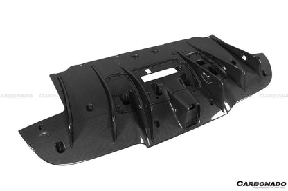 2015-2020 Ferrari 488 GTB Spyder OE Style Carbon Fiber Rear Diffuser - Carbonado Aero