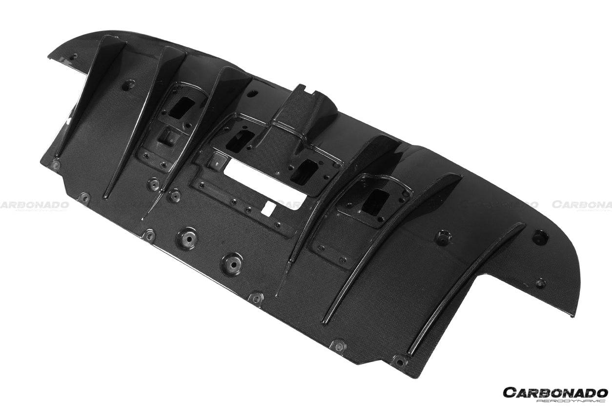2015-2020 Ferrari 488 GTB Spyder OE Style Carbon Fiber Rear Diffuser - Carbonado Aero