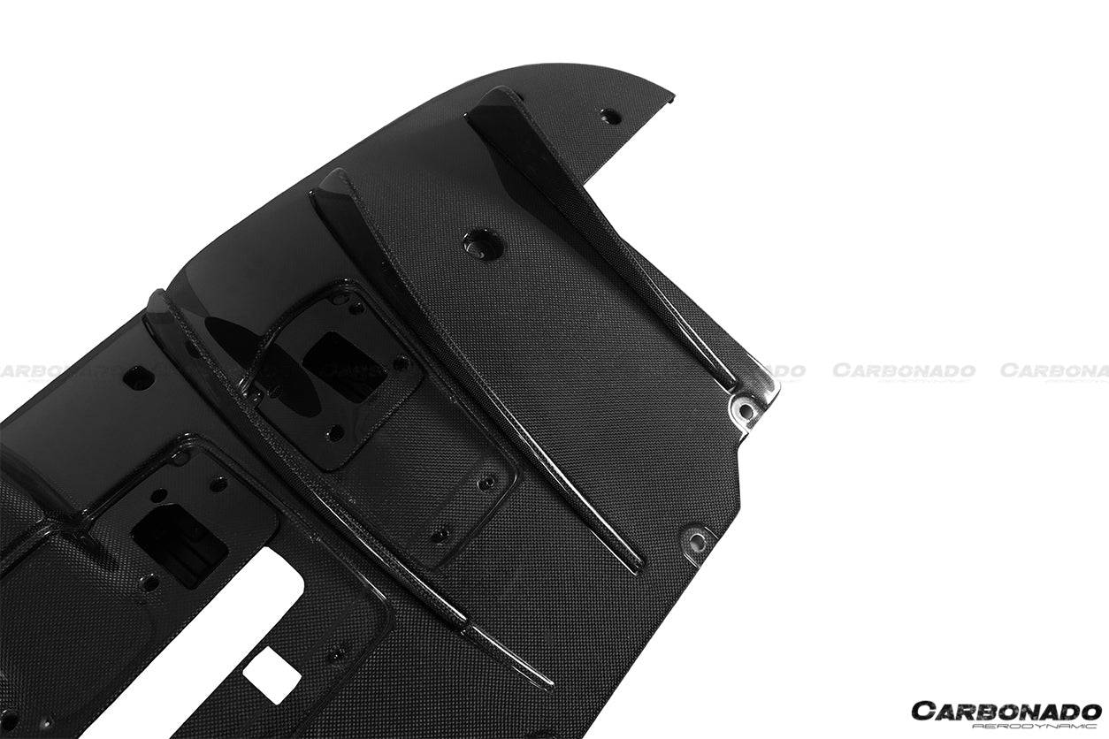 2015-2020 Ferrari 488 GTB Spyder OE Style Carbon Fiber Rear Diffuser - Carbonado Aero