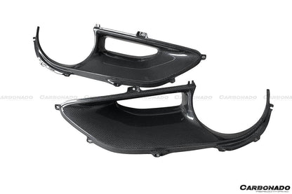 2015-2020 Ferrari 488 GTB Spyder OE Style Dry Carbon Fiber Rear Light Satellite Covers - Carbonado Aero