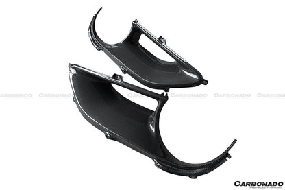 2015-2020 Ferrari 488 GTB Spyder OE Style Dry Carbon Fiber Rear Light Satellite Covers - Carbonado Aero