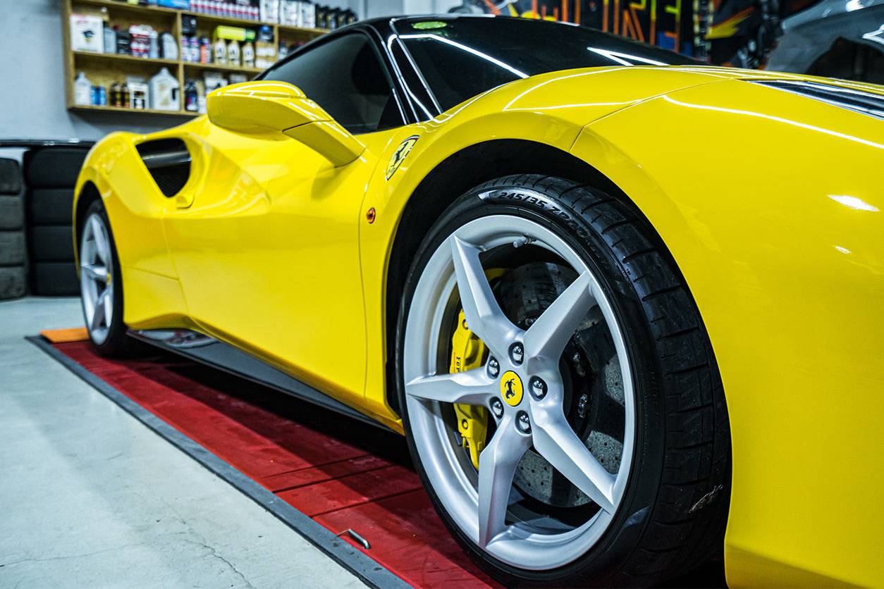 2015-2020 Ferrari 488 GTB Spyder OE Style Carbon Fiber Side Skirts - Carbonado