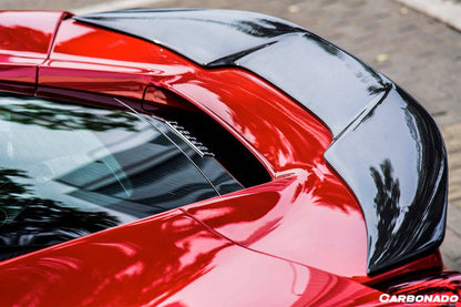 2015-2020 Ferrari 488 GTB VRS Style Carbon Fiber Trunk Spoiler - Carbonado