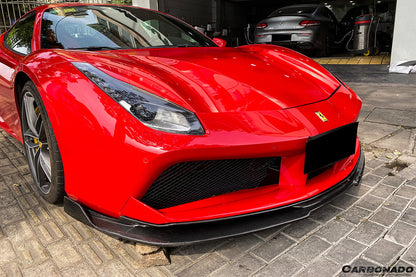 2015-2020 Ferrari 488 GTB And Spider RS Style Carbon Fiber Front Lip