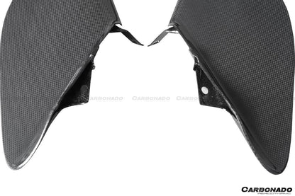 2015-2020 Ferrari 488 GTB Spyder OE Style Dry Carbon Fiber Side Air Intake Fins - Carbonado Aero