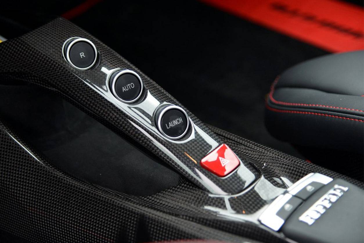 2015-2020 Ferrari 488 GTB Spider OE Style Dry Carbon Fiber Bridge Control - Carbonado